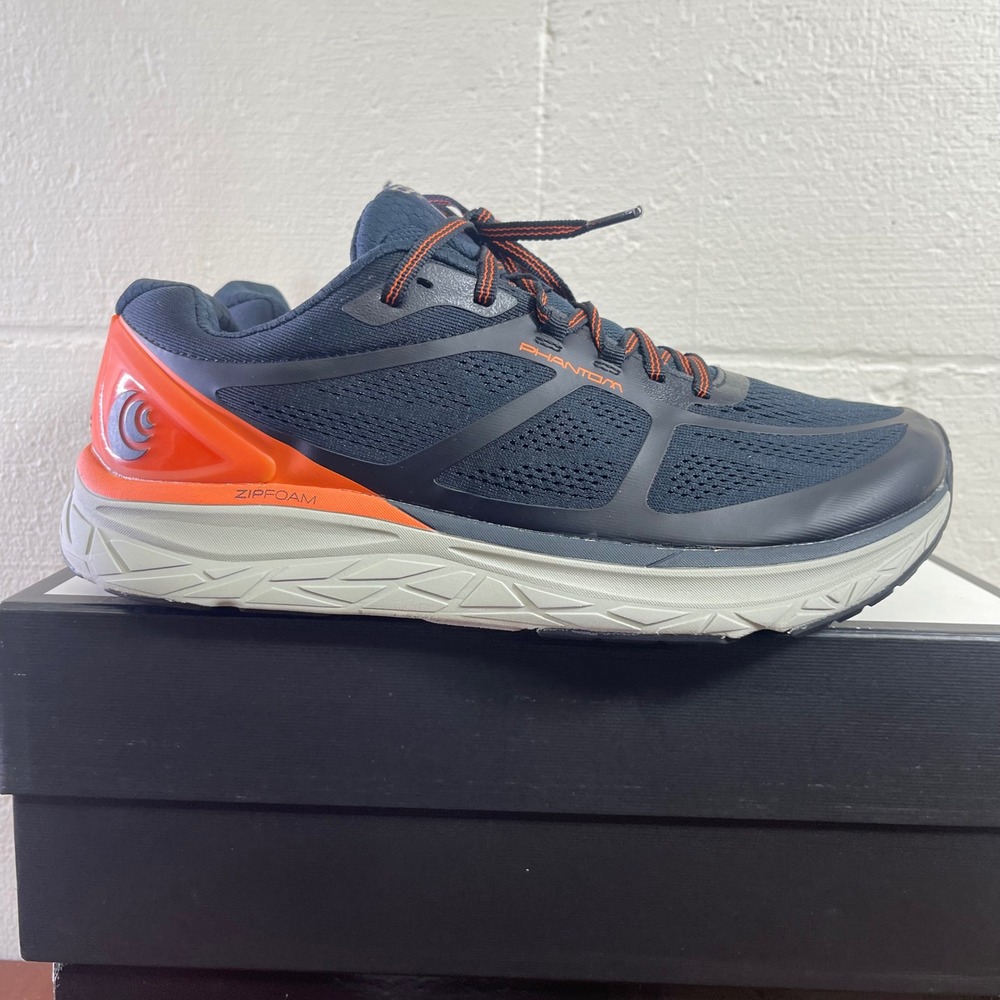 Topo Athletic Phantom Navy‎ Orange Running Shoes Sneaker Lace up Men's 11.5 US